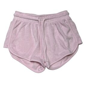 Pink Kids Terry Cloth Shorts